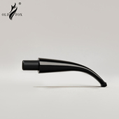 OLDFOX老狐狸烟斗烟嘴9mm弯柄老式 烟斗嘴过滤芯马鞍咬嘴烟具配件