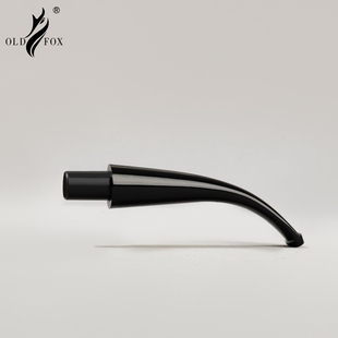 OLDFOX老狐狸烟斗烟嘴9mm弯柄老式 烟斗嘴过滤芯马鞍咬嘴烟具配件