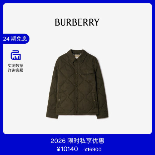 嘎巴甸加垫外套式衬衫BURBERRY