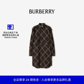 连衣裙 81159761 格纹棉质法兰绒衬衫 式 24期免息 BURBERRY女装