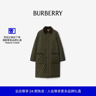 绗缝尼龙轻便大衣 81008351 中长款 女装 明星同款 BURBERRY
