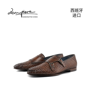 男士 商务正装 休闲鞋 ZAMPIERE原装 微瑕 手工擦色皮鞋 5371 进口经典