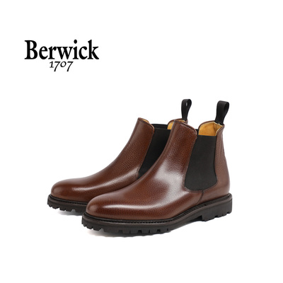 西班牙进口头层牛皮短靴