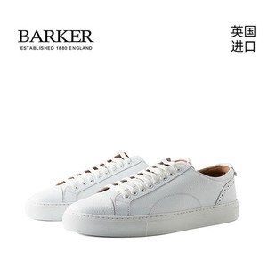 运动休闲板鞋 Barker时尚 手工牛皮百搭男士 英伦小白鞋 Bert 休闲皮鞋