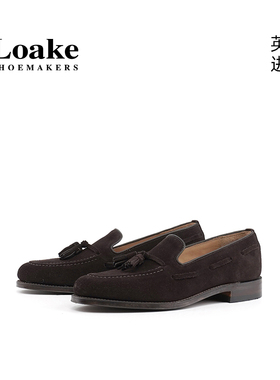 Loake英国进口固特异休闲一脚蹬真皮男士英伦风通勤乐福鞋Lincoln