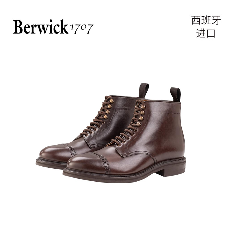 Berwick复古马丁靴男士短靴
