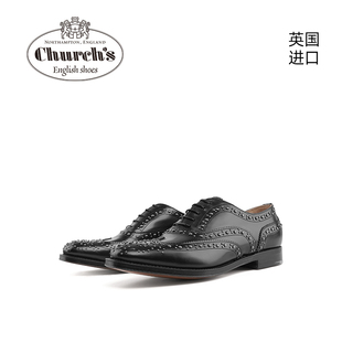 休闲皮鞋 Church 女士布洛克商务正装 英国进口手工皮鞋 BURWOOD