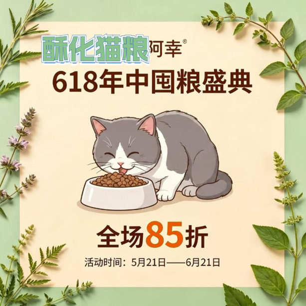 阿幸家成猫全价酥化素猫粮无谷温和营养好吸收呵护肠道护泌尿