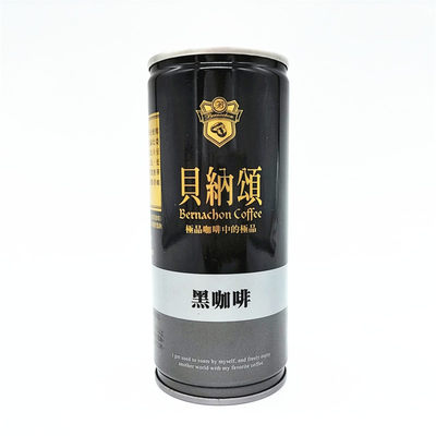 包邮1份6罐 台湾进口 味全贝纳颂(经典黑咖啡)210ML*6罐