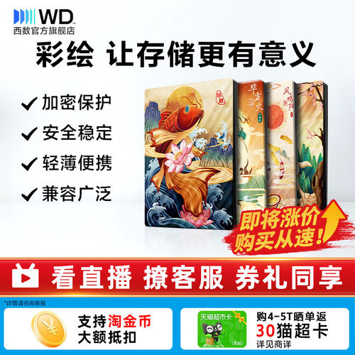 WD西部数据5T移动硬盘生肖祥瑞篇