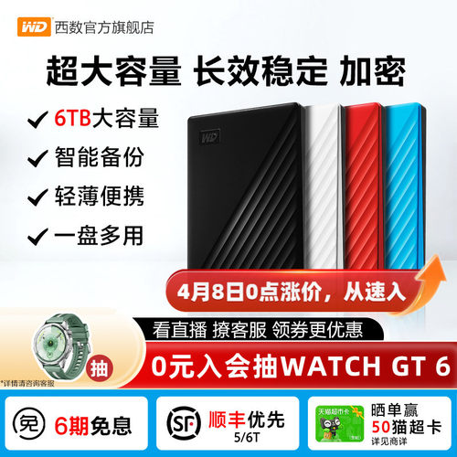 WD/西部数据智能移动硬盘