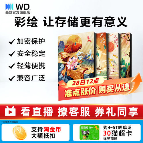 WD西部数据5T移动硬盘生肖祥瑞篇