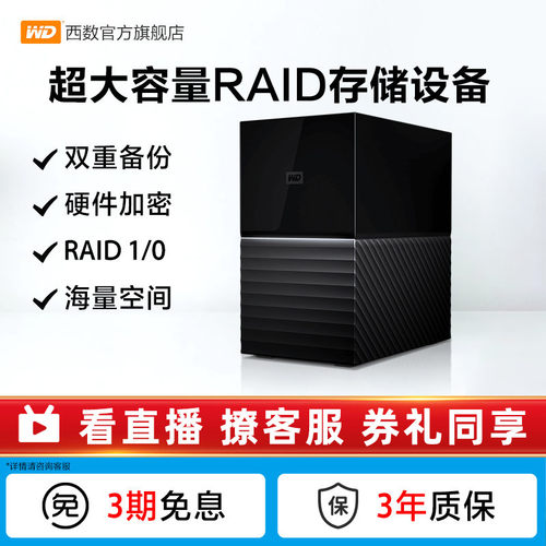 WD西数44T加密移动硬盘