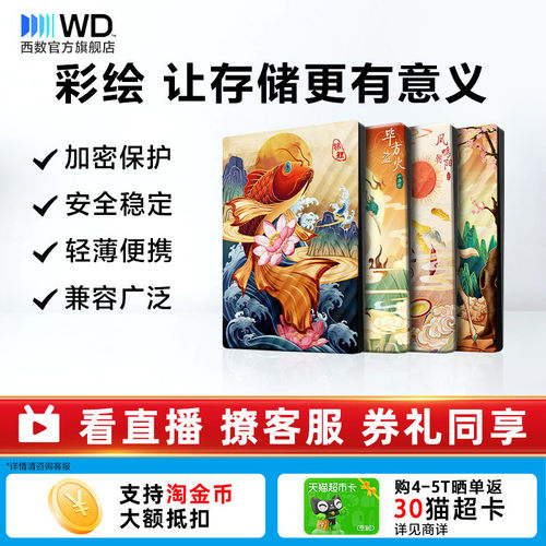 WD西部数据5T移动硬盘生肖祥瑞篇