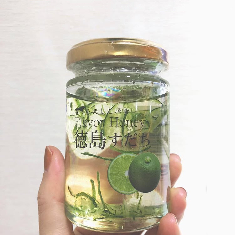 满200日本直邮德岛产青橘柚子果皮入蜂蜜果酱玻璃瓶配吐司兑碳酸