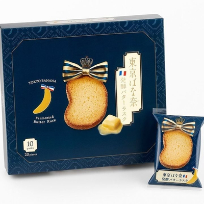 新品 东京banana&Dole都乐合作款法国发酵黄油香蕉奶油面包干