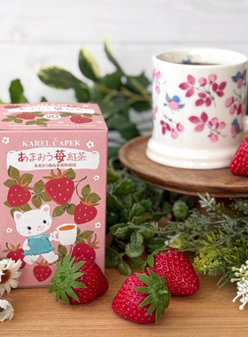 满200包日本直邮karel capek 草莓红茶系列产品