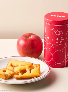 满200包日本直邮RINGO10周年限定Hello kitty富士苹果费南雪3枚罐