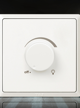 86型1000W220V旋转调光器开关面板 天基品牌可控硅LED白炽灯调光