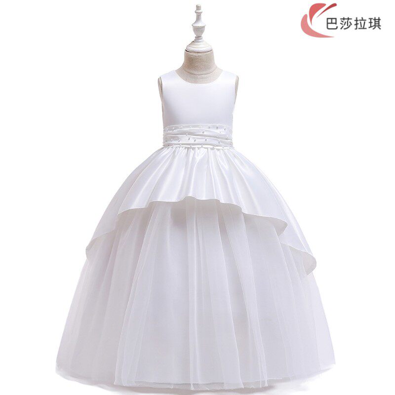 女童洋气公主裙蓬蓬纱儿童模特走秀礼服小女孩主持人钢琴演出服夏