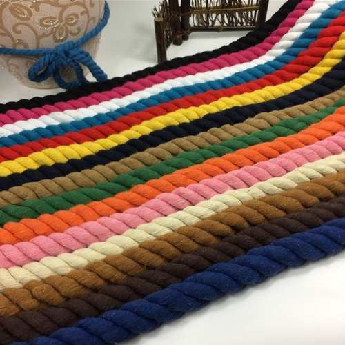 三股15mmdiy彩色编织装饰棉绳