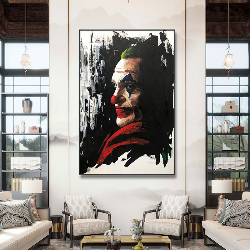 手绘刮刀机理画《孤独患者》玄关装饰画沙发背景挂画轻奢现代简约