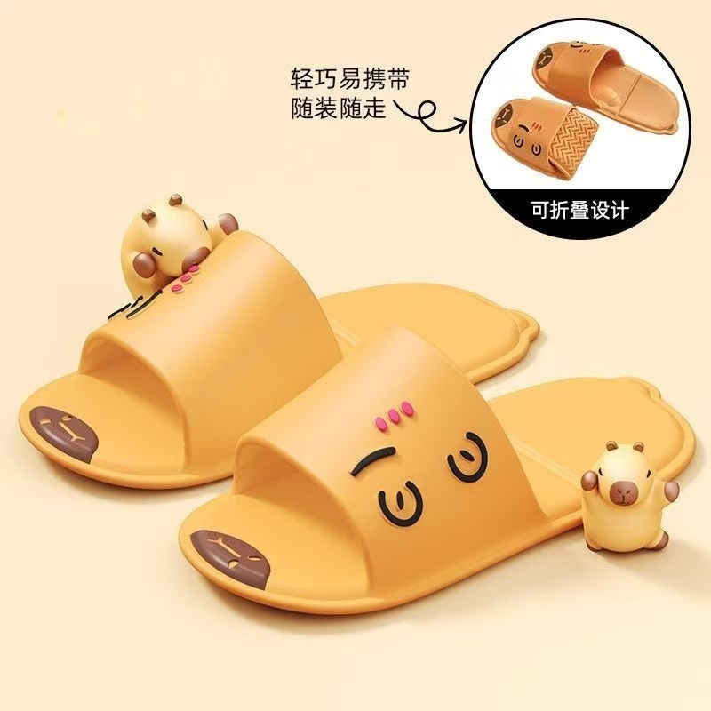 折叠旅行拖鞋女夏可收纳便携酒店防滑家用ins风可水洗轻便凉拖男