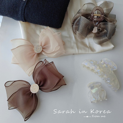 初秋新品薄纱韩国进口发夹发饰