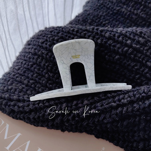 Sarah Korea韩国 店主自留推荐 大理石纹中号发抓夹发饰半全抓