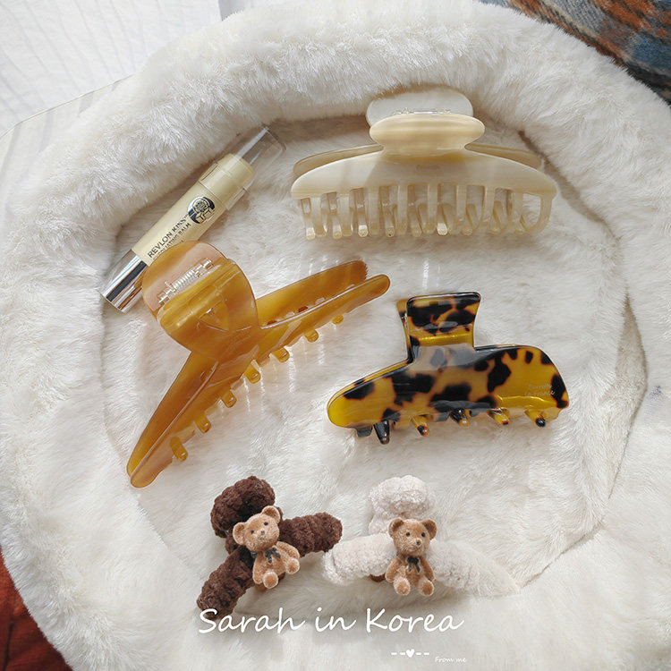 sarah in korea韩国 秋冬米咖色系发抓系列