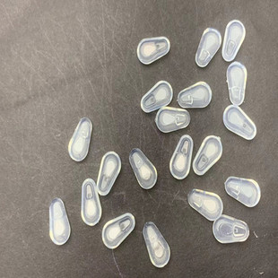 眼镜框架鼻托中间套入插式托叶特殊眼镜托叶无螺丝防滑软硅胶舒适