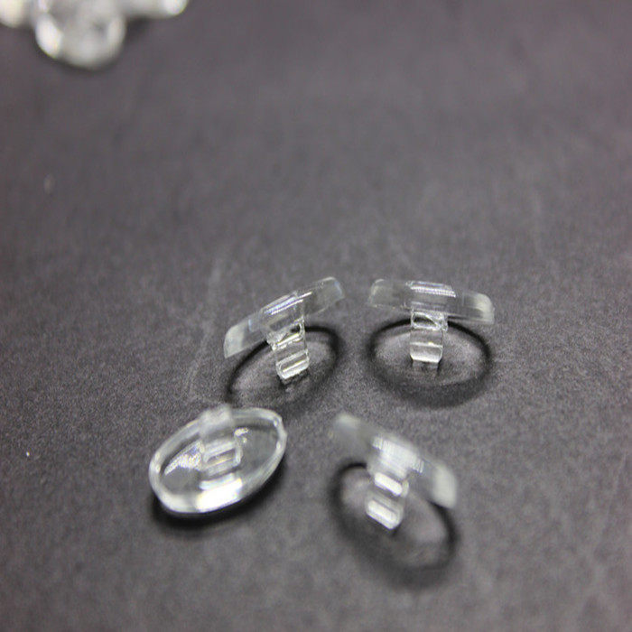 硅胶卡口鼻托 眼镜配件 近视框架鼻垫罗敦司得用嵌入式托叶