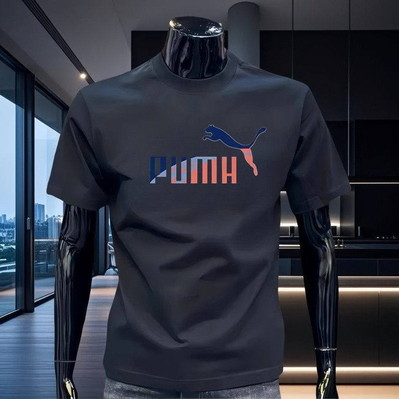 奥莱夏季新款重磅纯棉圆领套头短袖T恤男休闲百搭宽松半袖衫上衣