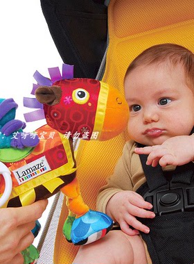 拉玛泽lamaze玩具手摇铃 手摇棒 蜗牛熊猫 斑马 大象 太阳花车挂