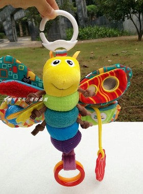 Lamaze拉玛泽玩具小马骑士蝴蝶床铃 推车挂床挂婴儿 安抚玩偶摇铃