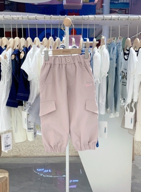 2025秋季imau奕玛童装女小童儿童休闲裤束脚工装裤长裤57SF354147