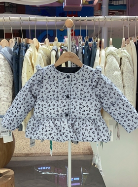 2025冬季imau奕玛女小童装儿童外套森系碎花轻薄羽绒服58SF103022