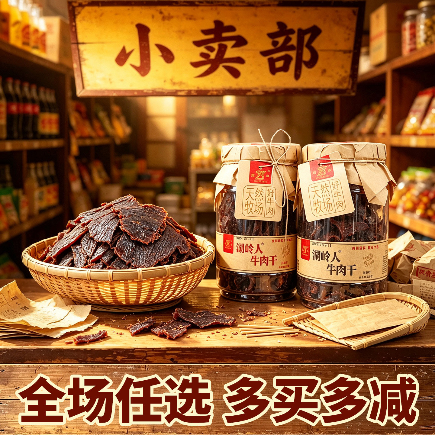 康森温州湖岭特产五香香辣牛肉干