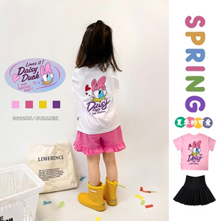 2026新款儿童t恤短袖新款夏季女童上衣宝宝春款洋气纯棉半袖打底