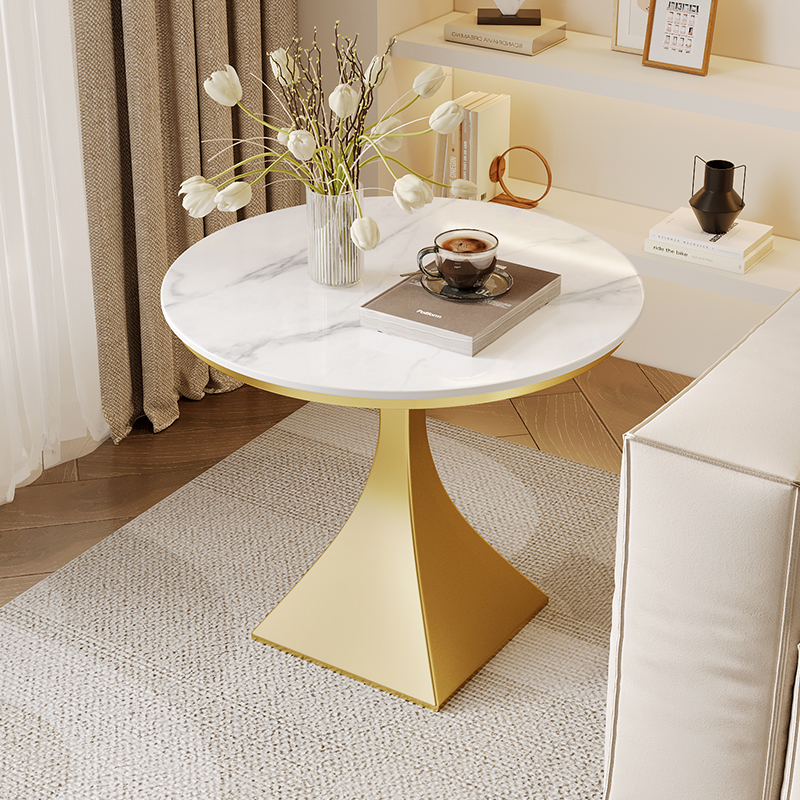 简约沙发边几角几小桌子客厅小茶几轻奢创意可移动阳台岩板小圆桌