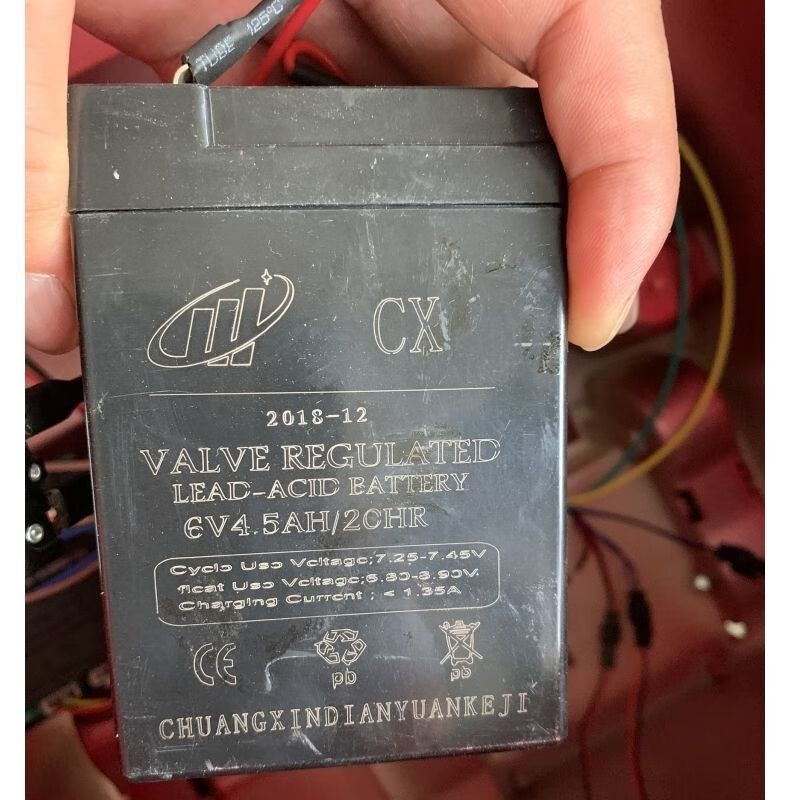 CX蓄电池 6V4.5AH/20HR 童车 玩具车 小孩子电动汽车6V4AH电瓶SN4