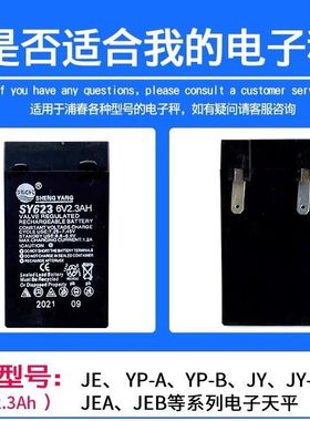 SY623/TY623SY625原装蒲春电子天平专用电池晟阳免维护台