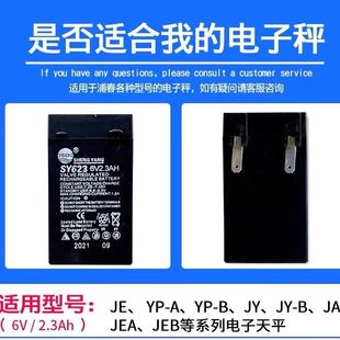 TY623SY625原装 SY623 蒲春电子天平专用电池晟阳免维护台