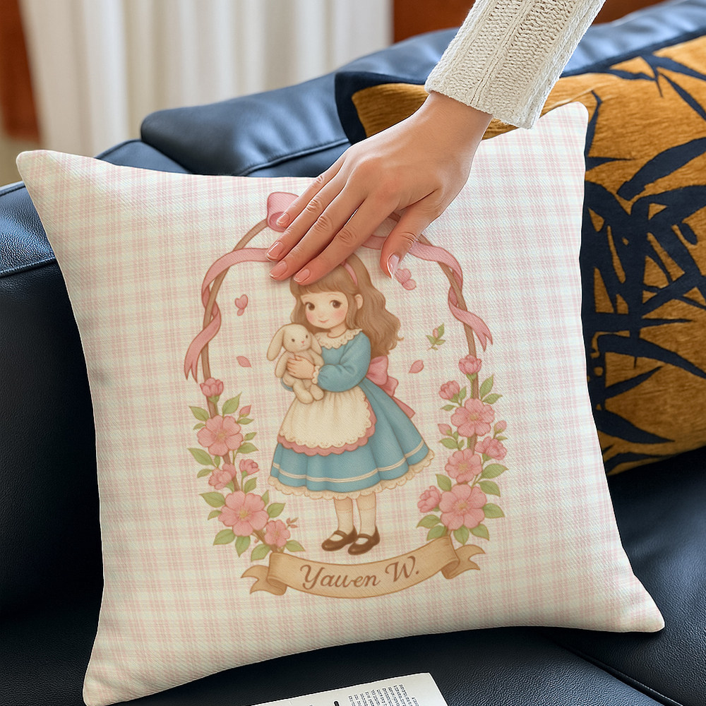 可爱复古抱枕加厚磨毛独家设计沙发靠垫套腰靠枕芯花环少女心装饰,居家布艺,靠垫/抱枕,淘宝优惠券,粉丝福利购,淘宝优惠卷
