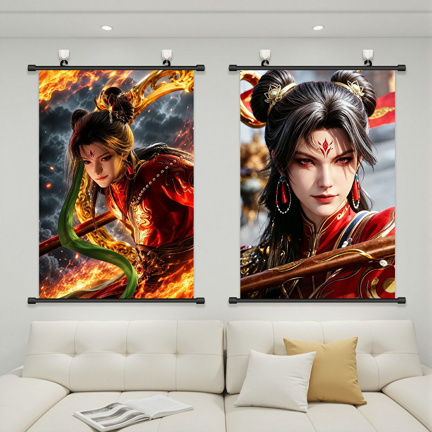师兄啊师兄哪吒海报动漫二次元挂画免打孔装饰画壁画贴纸送粘钩