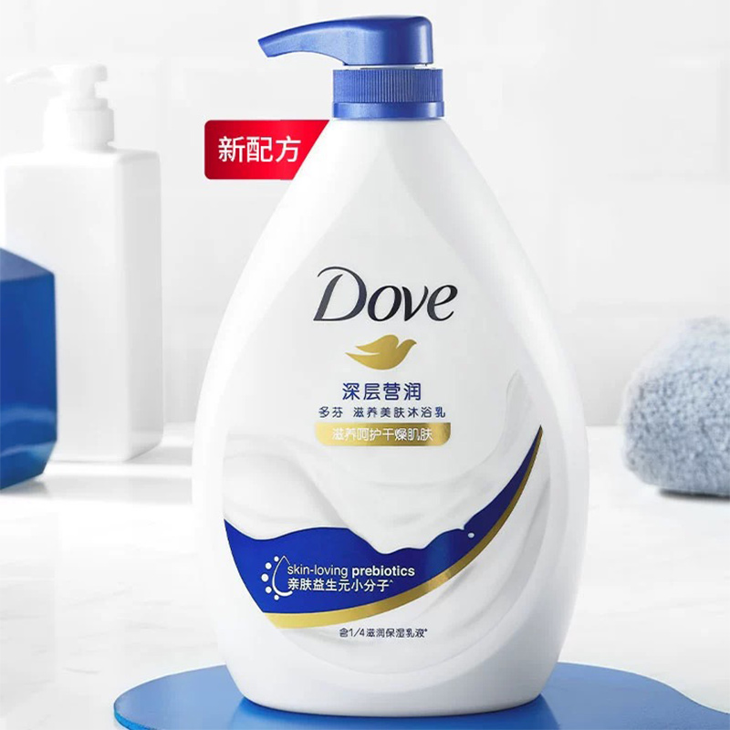 多芬身体清洁白桃香沐浴露