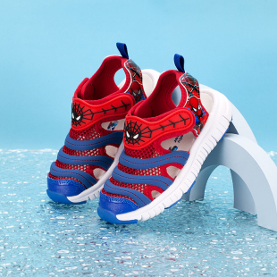 2025新款 包头沙滩鞋 夏款 儿童软底透气运动鞋 子 毛毛虫童鞋 男童凉鞋