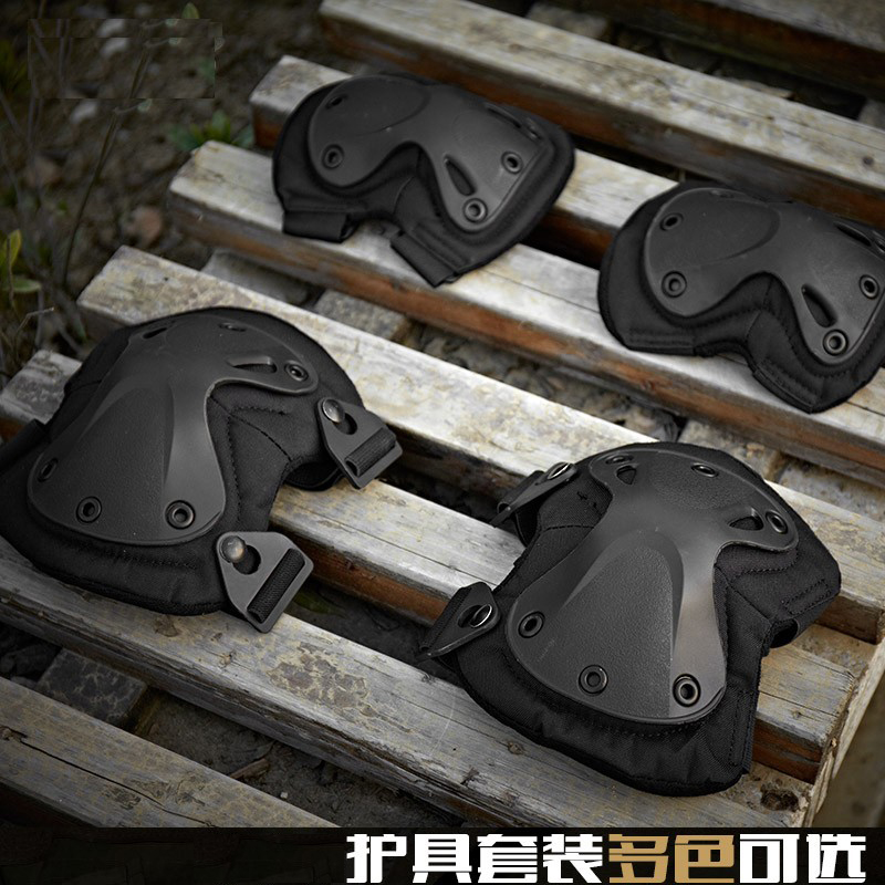 战术护膝护肘硬壳护具套装