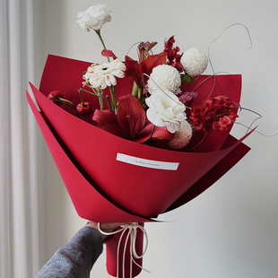 网红加厚造型纸硬卡纸花束定型包花纸鲜花包装纸抖音小红书款包装