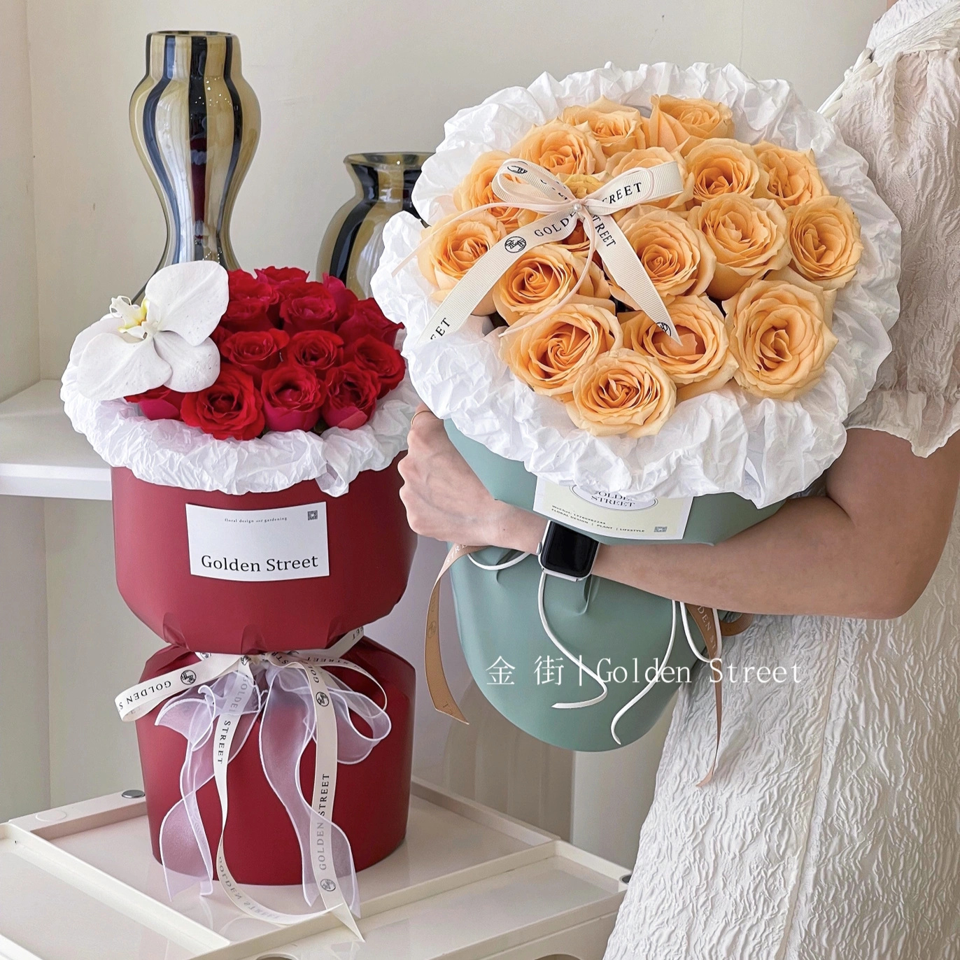 七夕神器第四代素雅定型鲜花